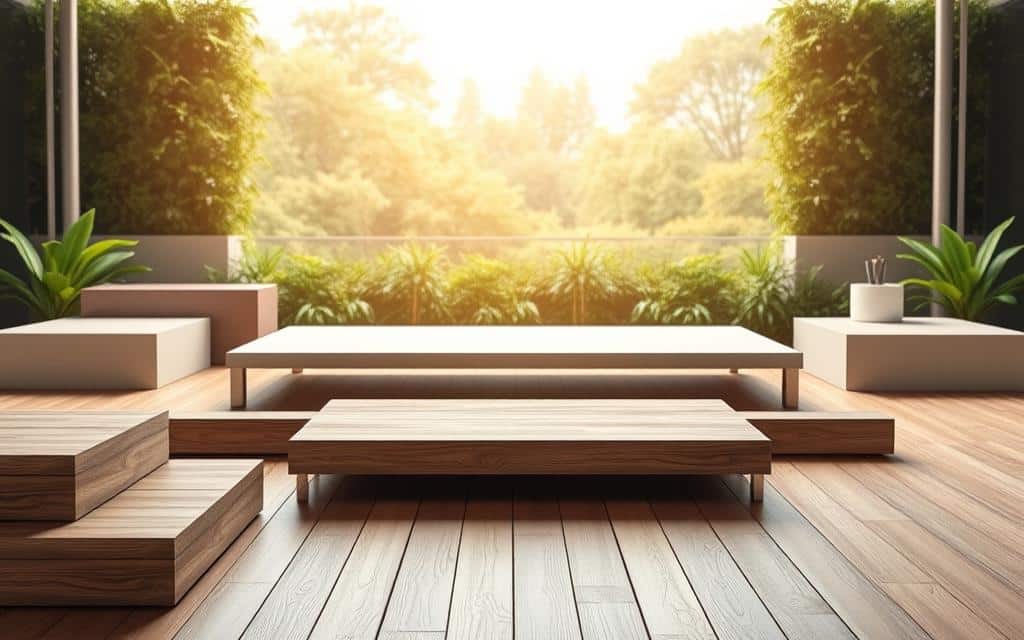 A serene, well-lit scene of various platforms arranged in a visually appealing manner. In the foreground, a set of wooden platforms of varying heights create a sense of depth and layering. The middle ground features sleek, modern metal platforms with clean lines and a minimalist design. In the background, lush greenery and a warm, diffused lighting create a calm, inviting atmosphere. The overall composition is balanced and visually striking, conveying a sense of order and structure that would be suitable for a professional marketplace or directory. A serene, well-lit scene of various platforms arranged in a visually appealing manner. In the foreground, a set of wooden platforms of varying heights create a sense of depth and layering. The middle ground features sleek, modern metal platforms with clean lines and a minimalist design. In the background, lush greenery and a warm, diffused lighting create a calm, inviting atmosphere. The overall composition is balanced and visually striking, conveying a sense of order and structure that would be suitable for a professional marketplace or directory.